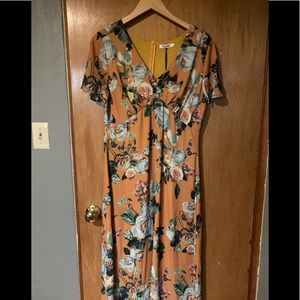 Farrow Floor Length Floral Dress